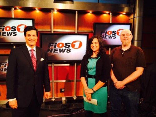 Oni Hartstein and James Harknell on FIOS1 News